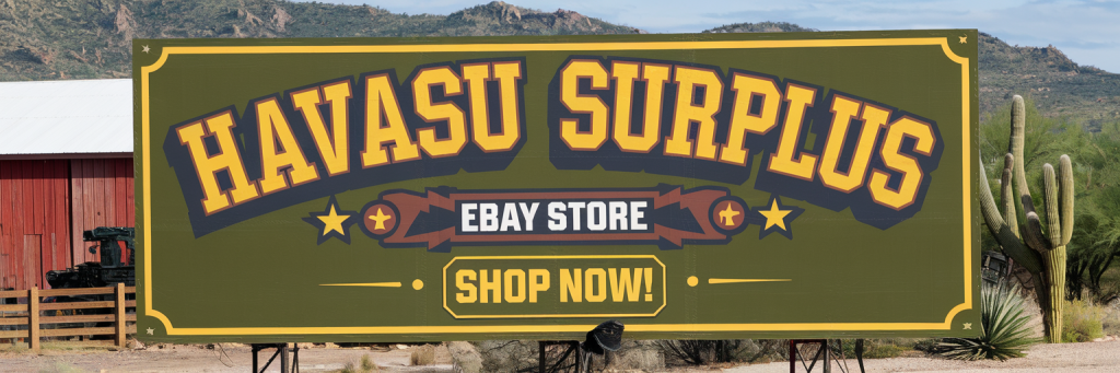 Shop Havasu Surplus on eBay Now!