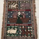 Noah’s Ark Tapestry Blanket Afghan Throw God Keep’s His Promises Religious CPCA