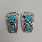 Vintage Effie Calavaza Zuni Sterling Silver Turquoise Snake Watch Cuffs: A Timeless Treasure