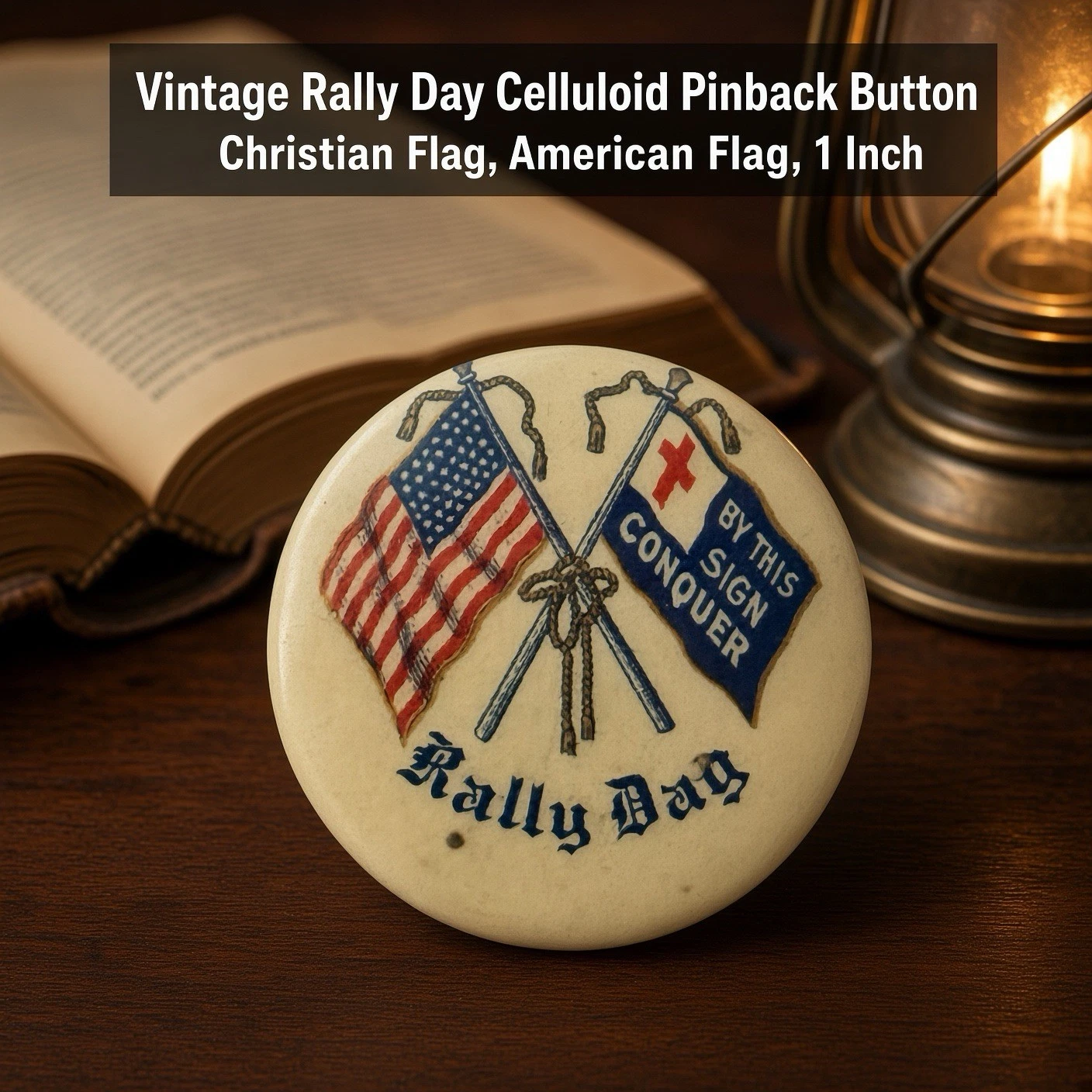 patriotic pinback button early 1900s